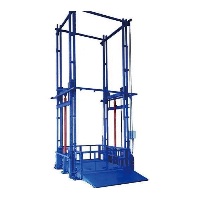 Lydløs kraftenhed af hydraulisk lastelevator